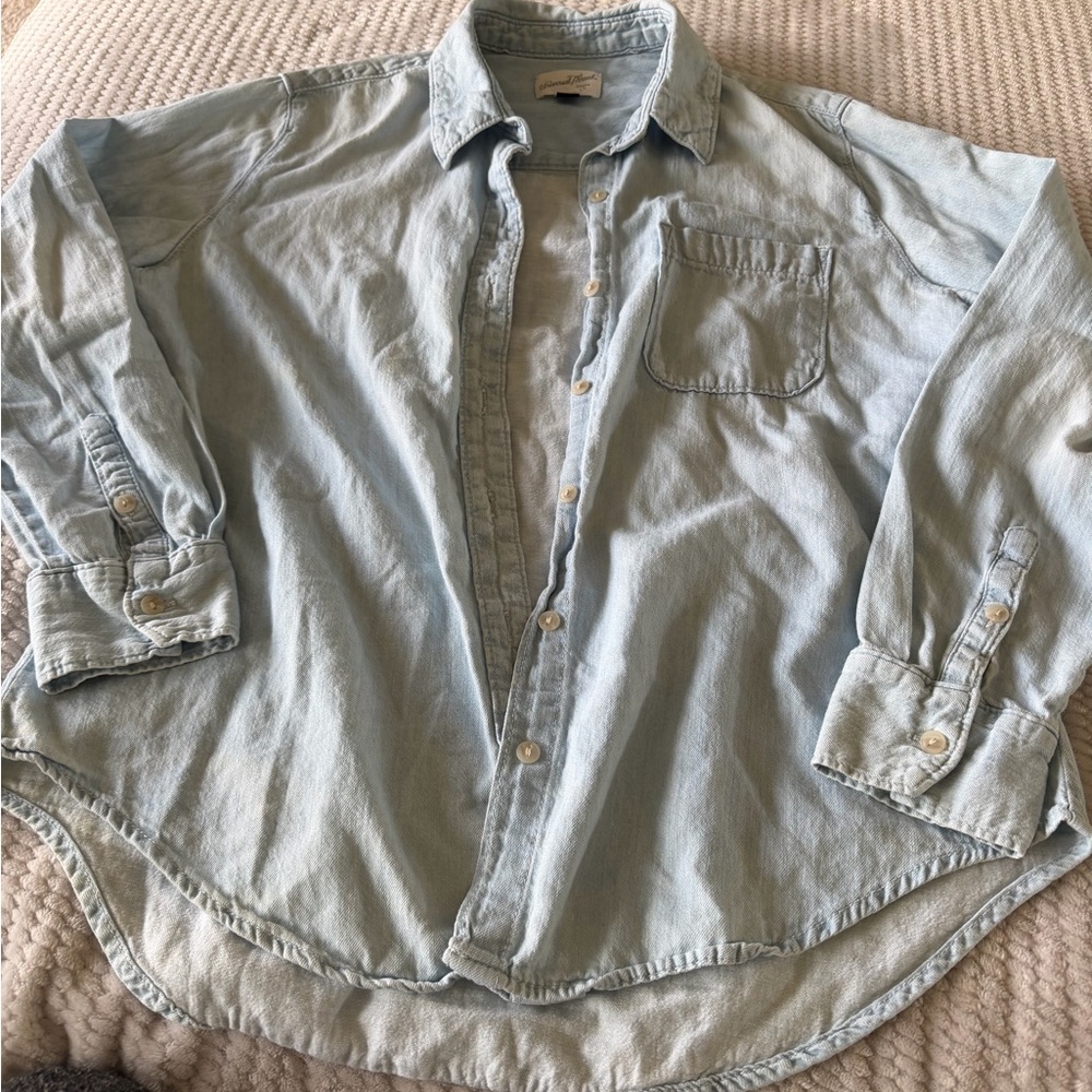 Universal Thread Light Blue Denim Blouse